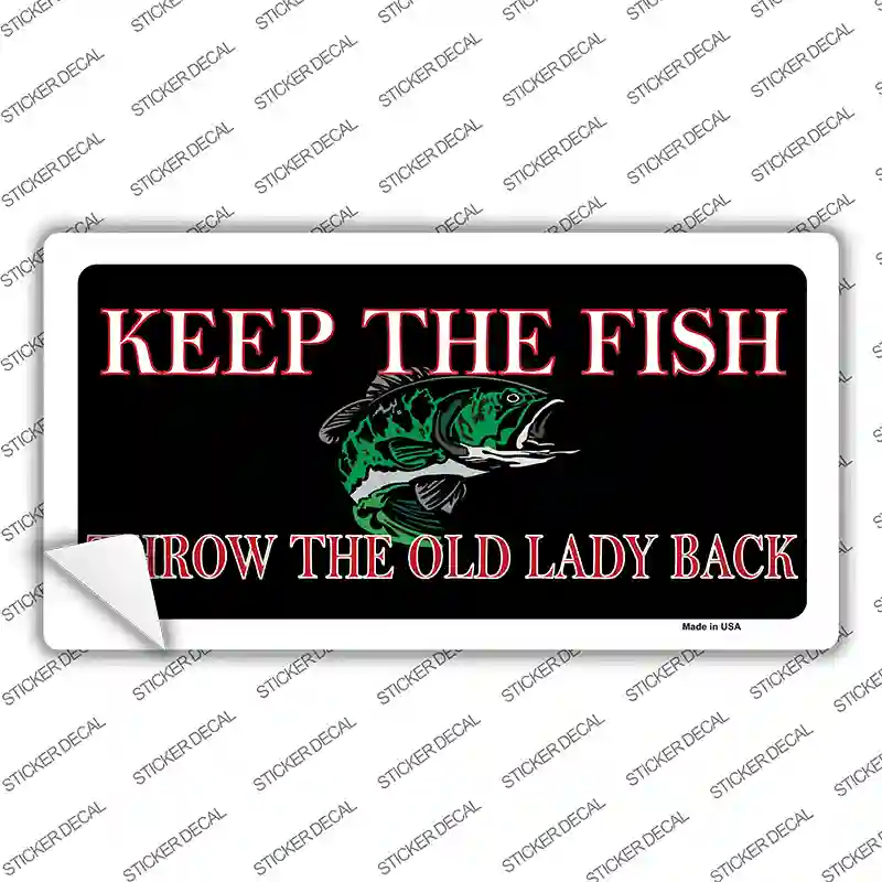 Keep the Fish Novelty Sticker Decal