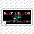 Keep the Fish Novelty Sticker Decal