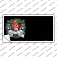 Football Banner Offset Novelty Sticker Decal