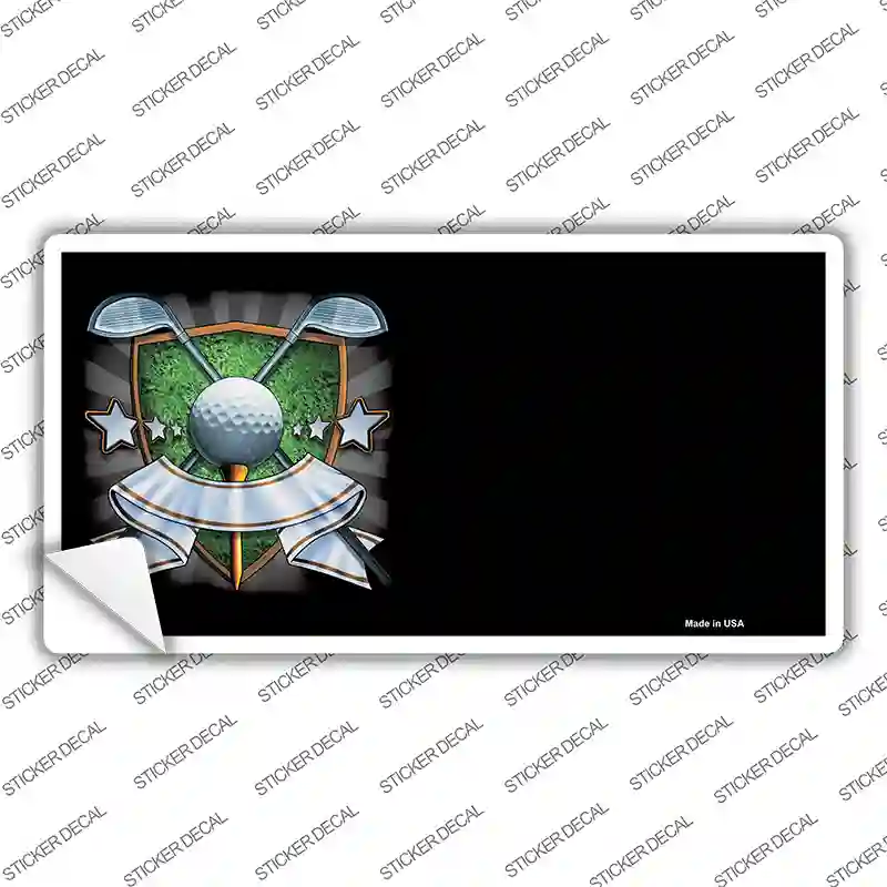 Golf Banner Offset Novelty Sticker Decal