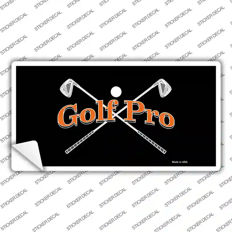 Golf Pro Novelty Sticker Decal