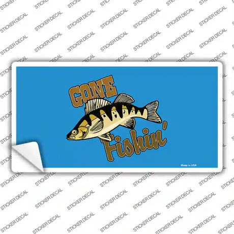Gone Fishin Novelty Sticker Decal