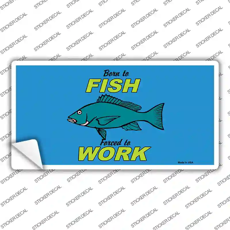 Born To Fish Novelty Sticker Decal