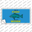 Born To Fish Novelty Sticker Decal