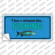 Retirement Plan Fishing Novelty Sticker Decal