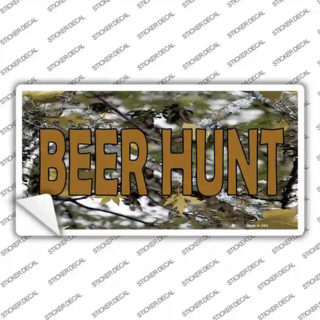 Beer Hunt Novelty Sticker Decal