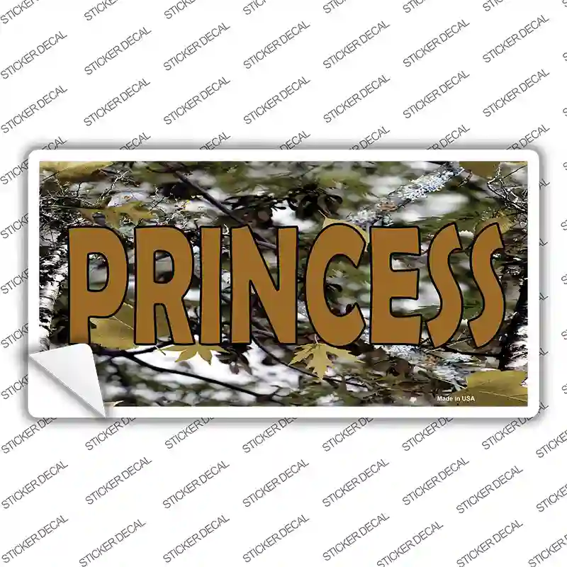 Princess Camouflage Novelty Sticker Decal