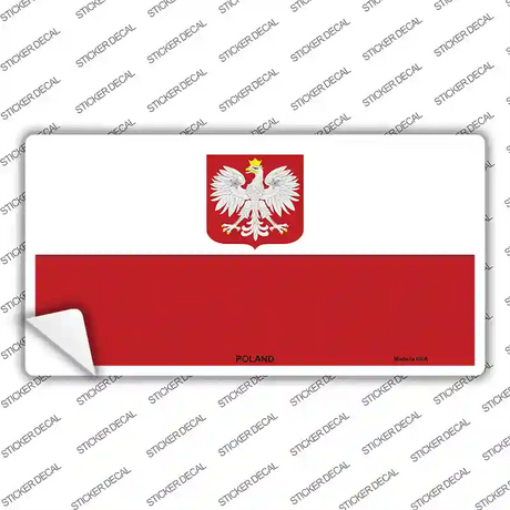 Poland Eagle Flag Novelty Sticker Decal