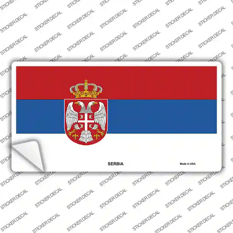 Serbia Eagle Flag Novelty Sticker Decal