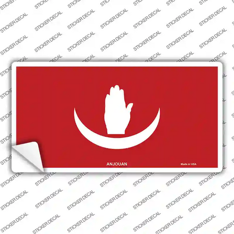 Anjouan Flag Novelty Sticker Decal