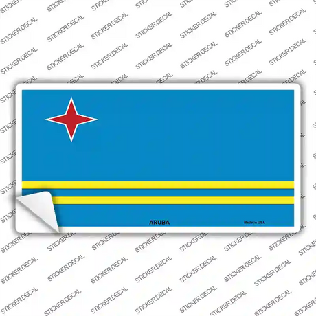 Aruba Flag Novelty Sticker Decal
