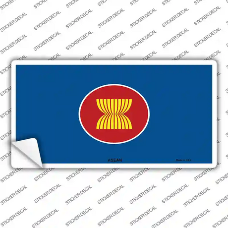 Asean Flag Novelty Sticker Decal