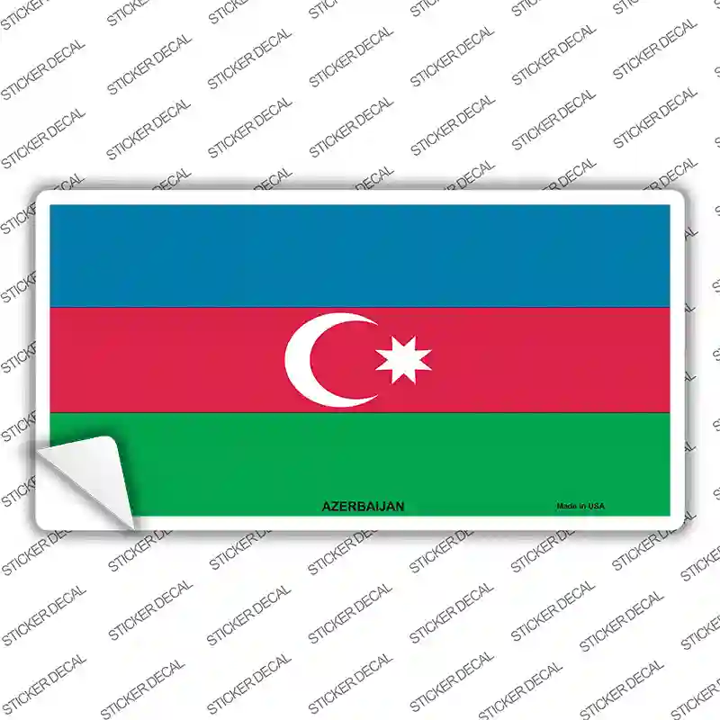 Azerbaijan Flag Novelty Sticker Decal
