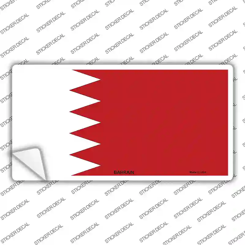 Bahrain Flag Novelty Sticker Decal