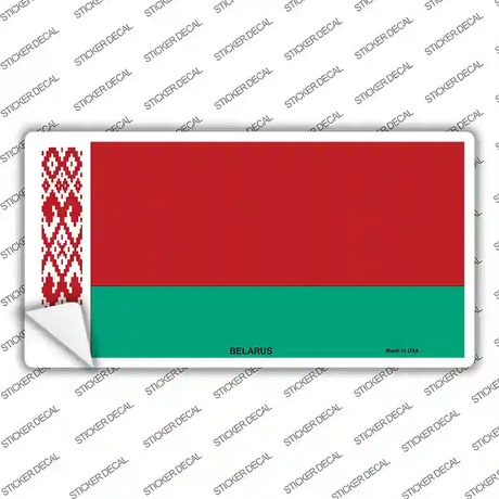 Belarus Flag Novelty Sticker Decal