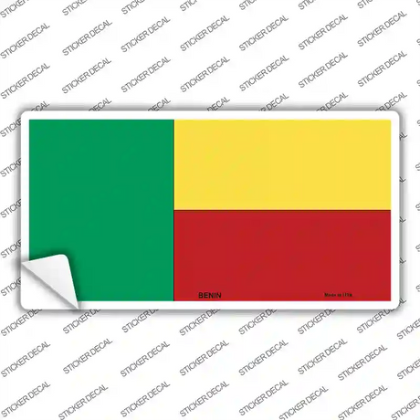 Benin Flag Novelty Sticker Decal