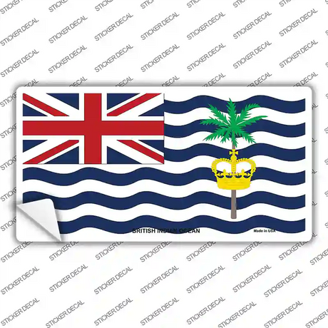 British Indian Ocean Flag Novelty Sticker Decal