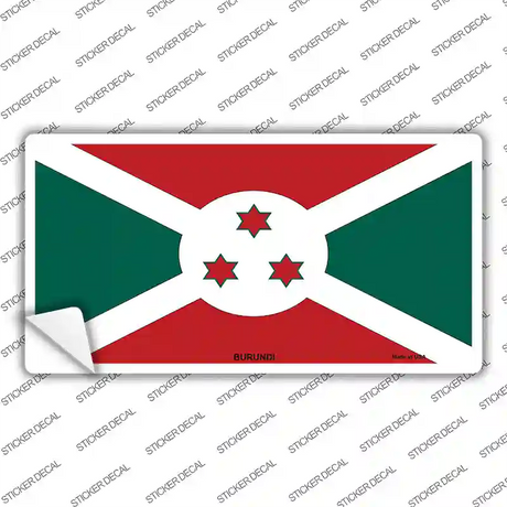 Burundi Flag Novelty Sticker Decal