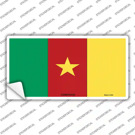 Cameroon Flag Novelty Sticker Decal