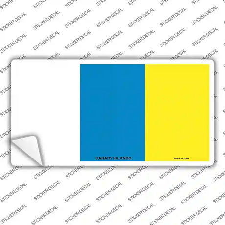Canary Islands Flag Novelty Sticker Decal