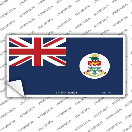 Cayman Islands Flag Novelty Sticker Decal