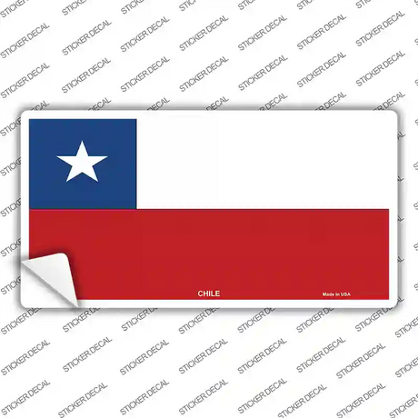 Chile Flag Novelty Sticker Decal
