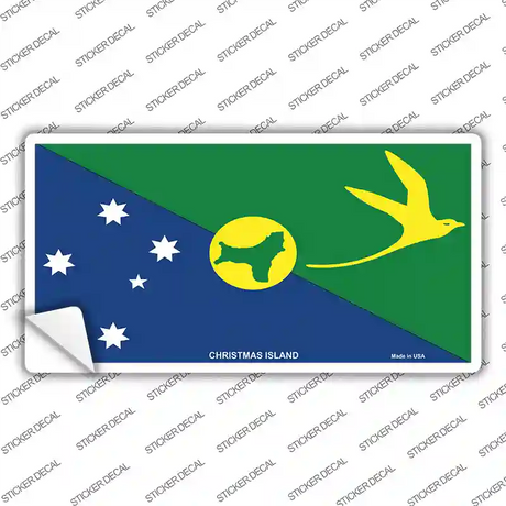Christmas Island Flag Novelty Sticker Decal