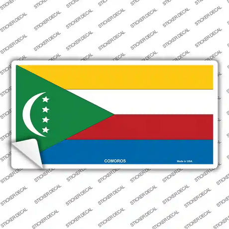 Comoros Flag Novelty Sticker Decal
