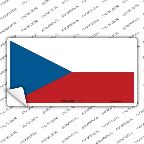Czech Republic Flag Novelty Sticker Decal