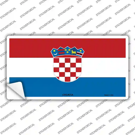 Croatia Flag Novelty Sticker Decal