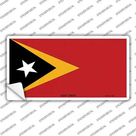 East Timor Flag Novelty Sticker Decal