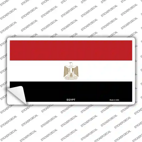 Egypt Flag Novelty Sticker Decal