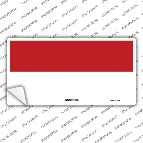 Indonesia Flag Novelty Sticker Decal