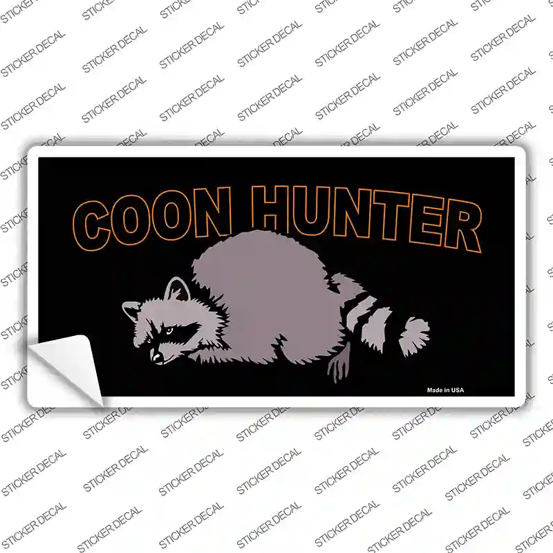 Coon Hunter Novelty Sticker Decal