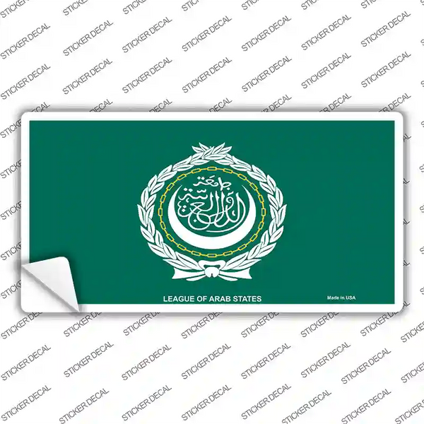 League Of Arab States Flag Novelty Sticker Decal | Smart Blonde