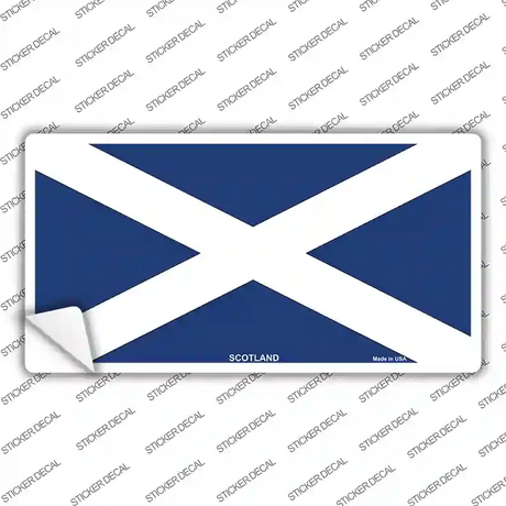 Scotland Flag Novelty Sticker Decal