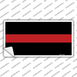 Thin Red Line Fire Novelty Sticker Decal