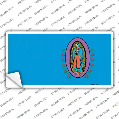 Virgin Mary Blue Novelty Sticker Decal