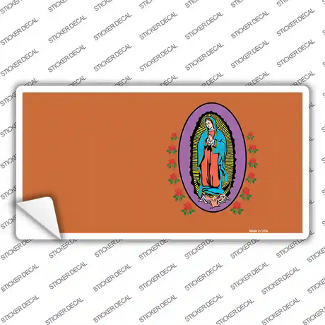 Virgin Mary Copper Novelty Sticker Decal