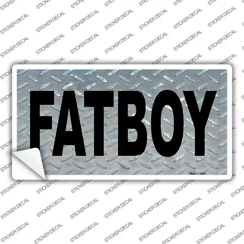 Fat Boy Diamond Novelty Sticker Decal