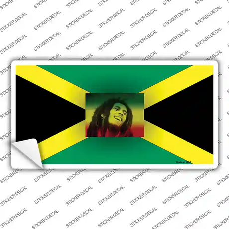 Jamaica Flag Bob Marley Novelty Sticker Decal