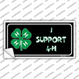 I Support 4-H Novelty Sticker Decal