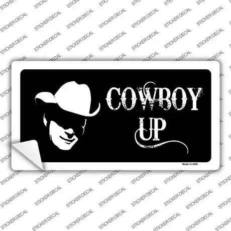 Cowboy Up Novelty Sticker Decal