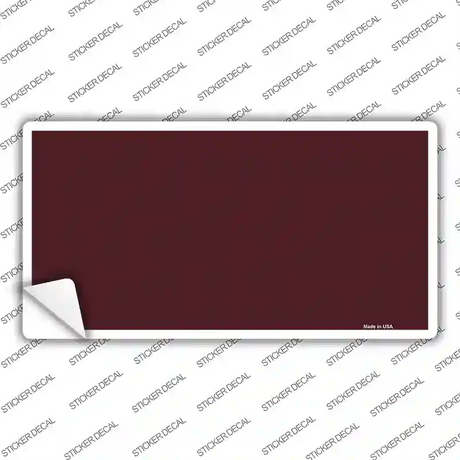 Burgundy Novelty Sticker Decal