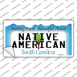 Native American South Carolina Novelty Sticker Decal
