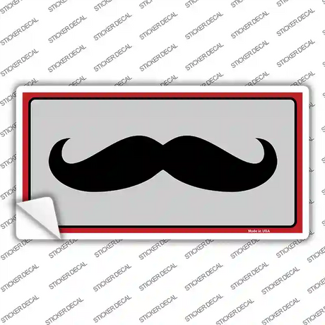 Mustache Novelty Sticker Decal