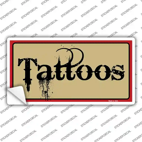 Tattoos Novelty Sticker Decal
