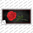 Rose Black Novelty Sticker Decal