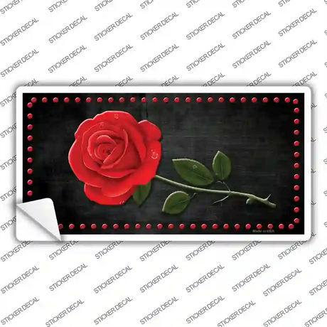Rose Black Novelty Sticker Decal