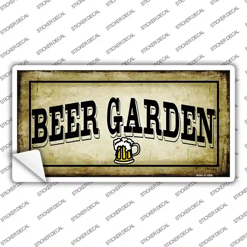 Beer Garden Novelty Sticker Decal